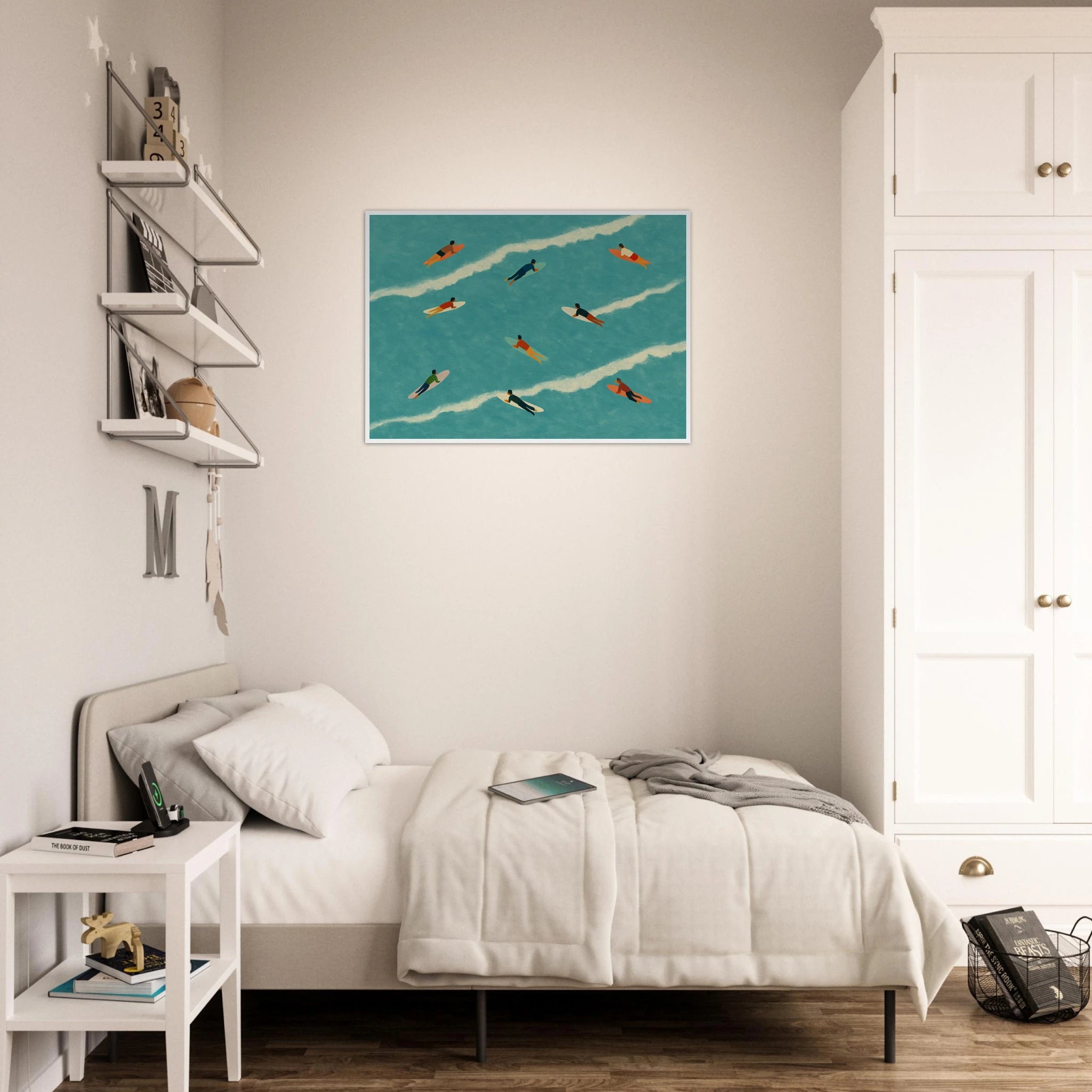 # all-groups - “The Paddle Out” Print | Retro Surfer Wall Art - Play By Print