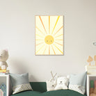 # all-groups - Sunshine Rays Nursery Print | Happy Yellow Sun Wall Art by Iris - Iris