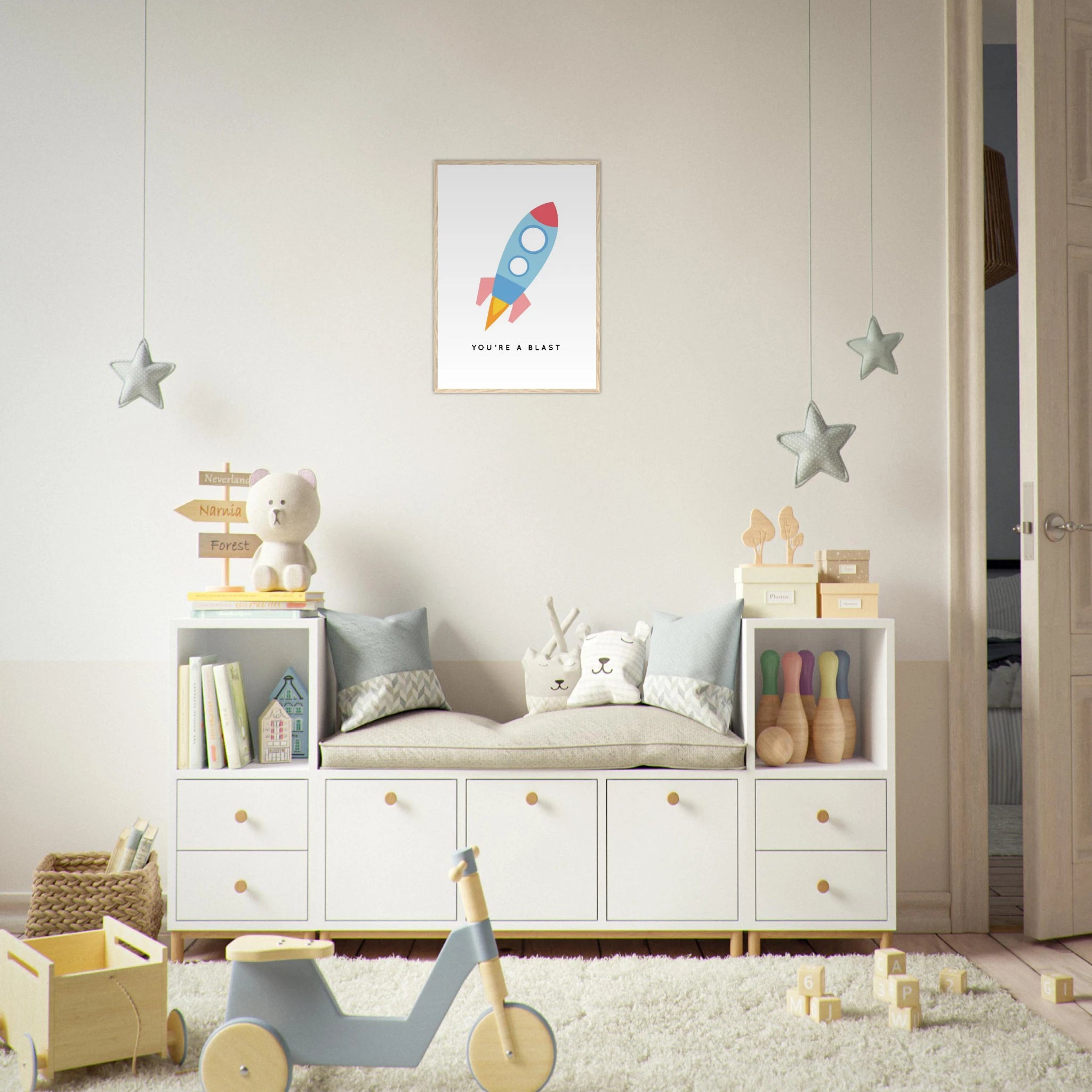 # all-groups - You're a Blast Rocket Poster | Fun Nursery Wall Art for Kids - Elena