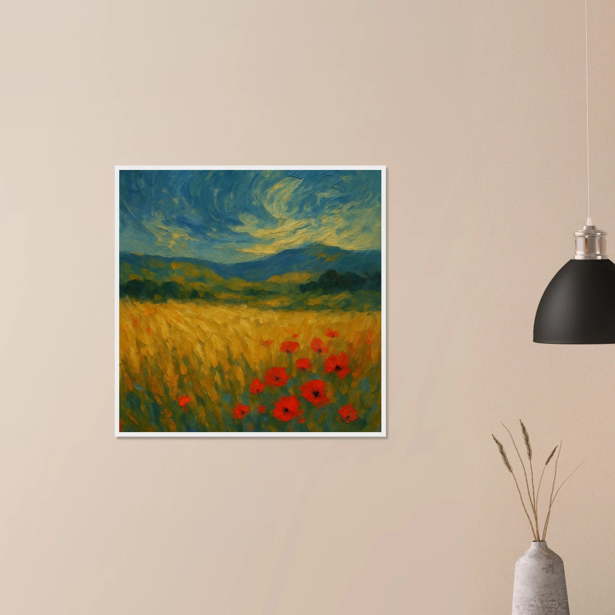 # all-groups - “Whispers in the Wheat” | Dreamy Poppy Field Landscape - Play By Print