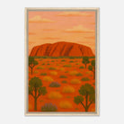 Wood frame 50x75 cm 20x30″ - Uluru Dreaming – Australian Outback Canvas Wall Art - Play By Print