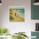 # all-groups - “Soft Steps by the Sea” | Serene Coastal Art Print - Play By Print
