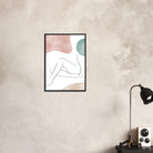 # all-groups - Boho Nude Line Art Print | Minimalist Female Silhouette with Earth Tones - Iris