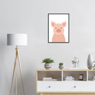 # all-groups - Pig – Minimalist Farm Animal Art Print - Play By Print