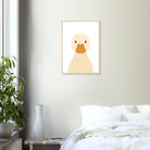 # all-groups - Duck – Minimalist Farm Animal Art Print | Nursery or Educational Wall Poster - Play By Print