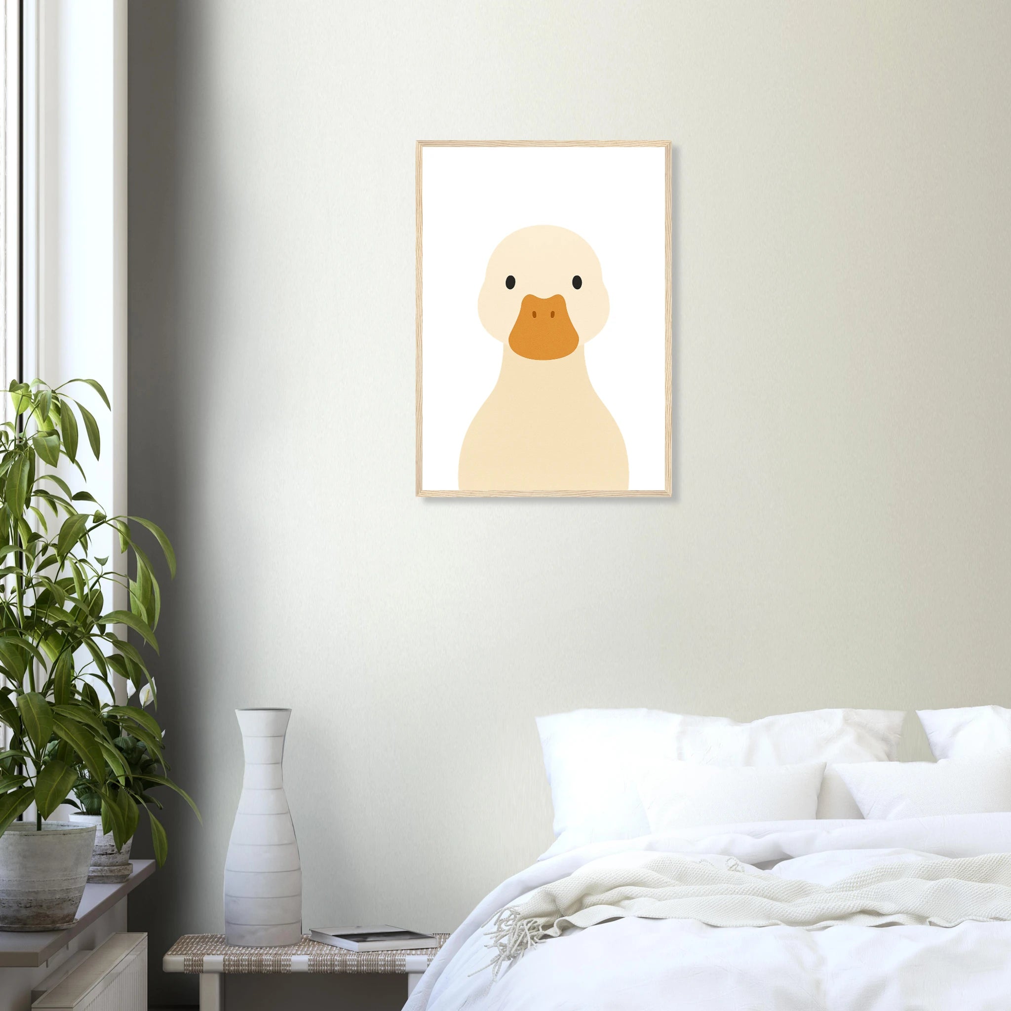 # all-groups - Duck – Minimalist Farm Animal Art Print | Nursery or Educational Wall Poster - Play By Print