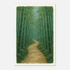 Unframed 40x60 cm 16x24″ - Bamboo Forest Path – Gouache Landscape Art Print - Play By Print