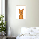 # all-groups - Kangaroo with Joey – Minimalist Australian Animal Art Print | Nursery or Nature-Themed Poster - Play By Print