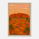 Wood frame 40x60 cm 16x24″ - Uluru Dreaming – Australian Outback Canvas Wall Art - Play By Print