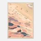 Wood frame - Coastal Horizon Abstract Costal Art | Left Panel - Play By Print