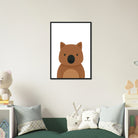 # all-groups - Wombat Nursery Print – Cute Australian Animal Wall Art - Play By Print