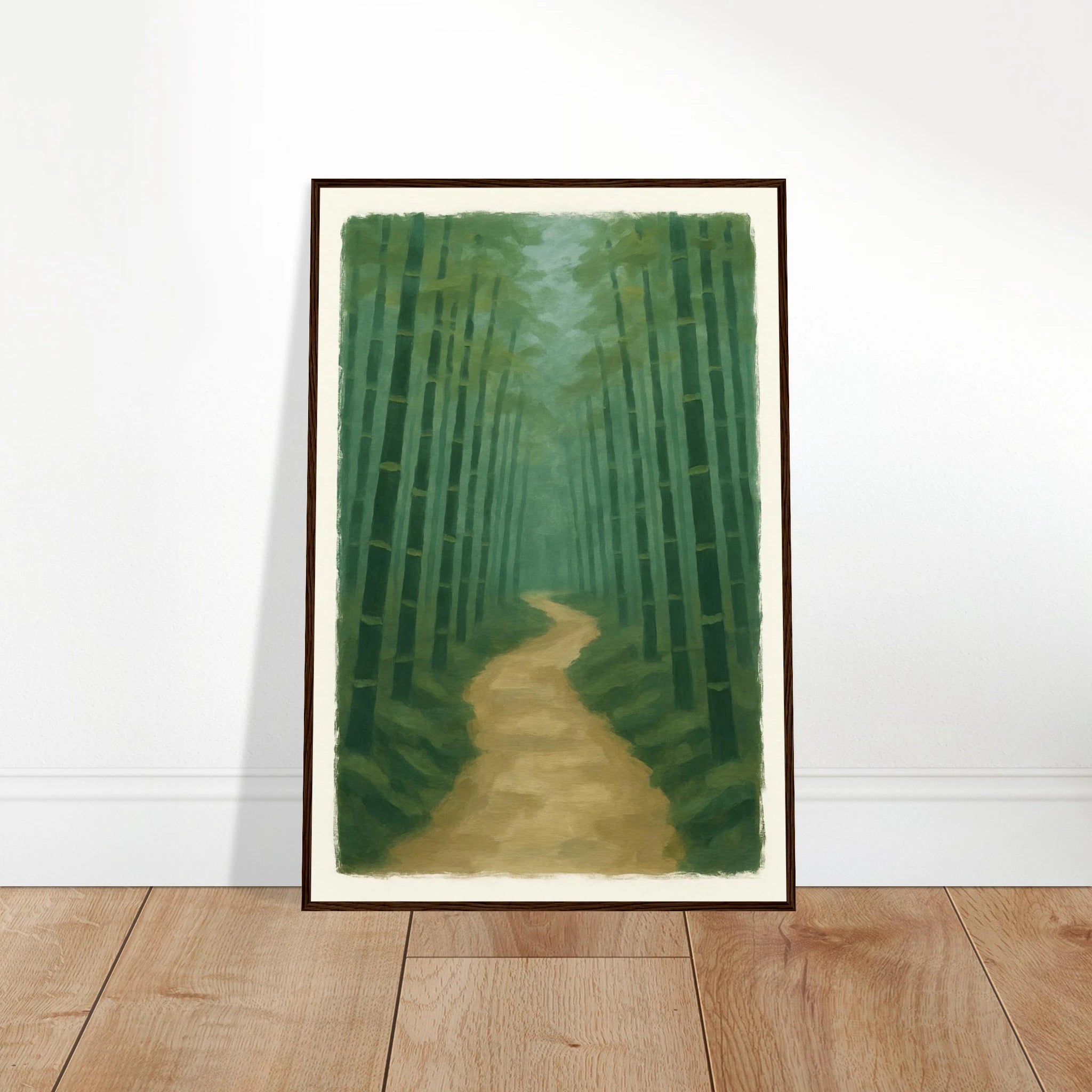 # all-groups - Bamboo Forest Path – Gouache Landscape Art Print - Play By Print