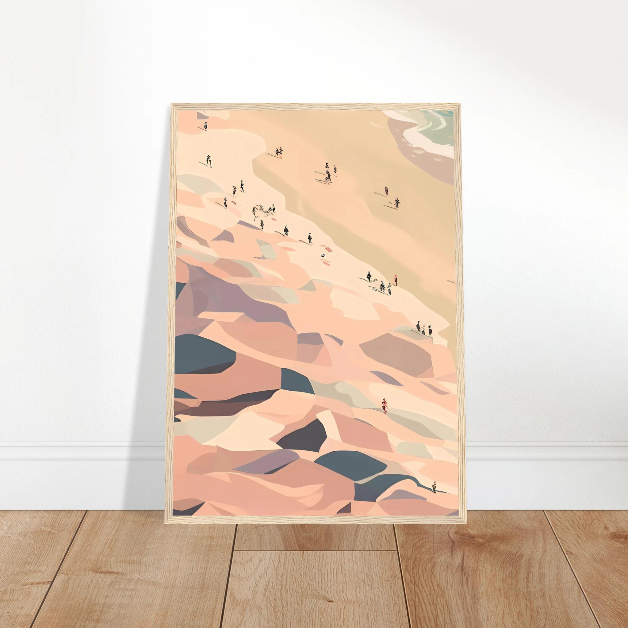 # all-groups - Coastal Horizon Abstract Costal Art | Left Panel - Play By Print