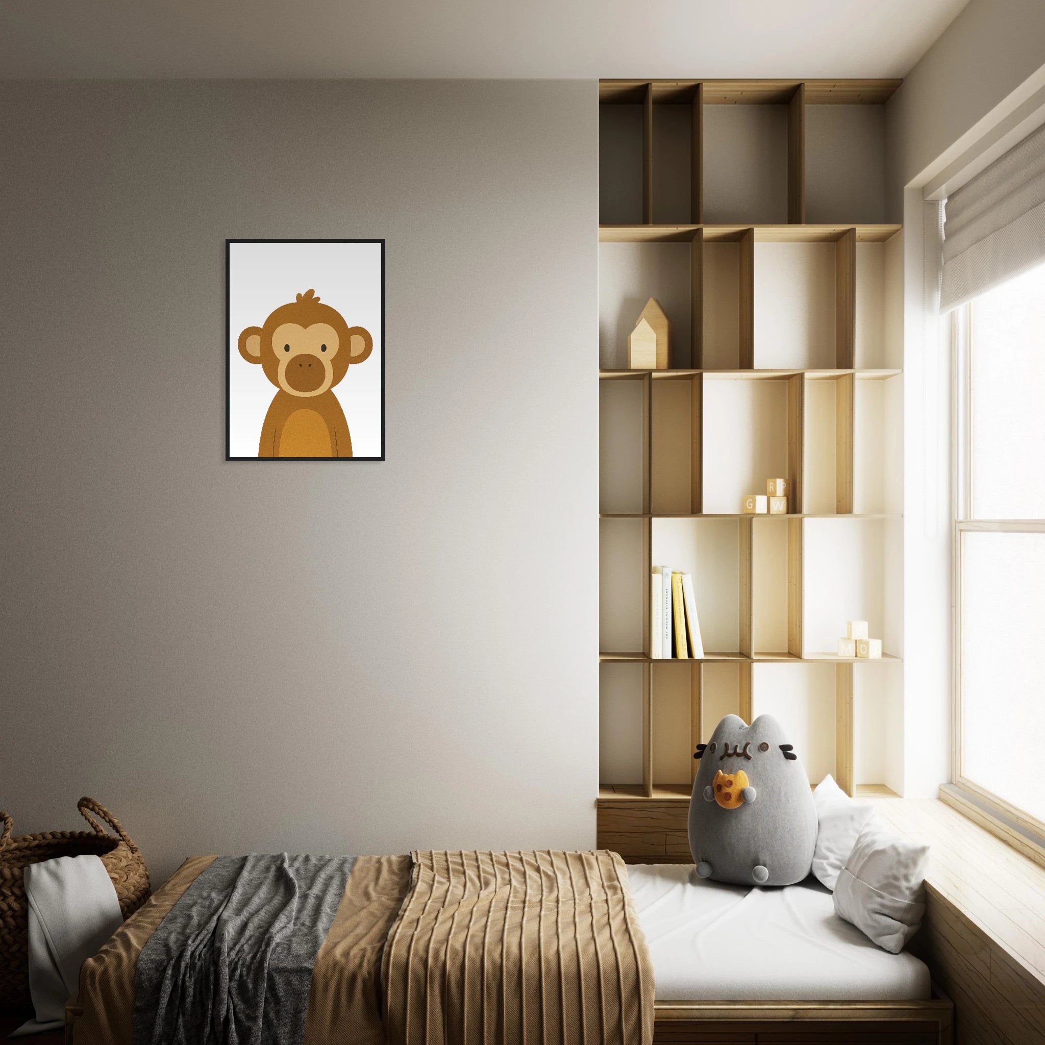 # all-groups - Monkey – Jungle Nursery Art Print - Play By Print