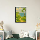 # all-groups - Windy Coastal Walking Path Canvas Wall Art - Play By Print