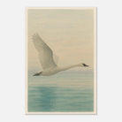 Unframed 30x45 cm 12x18″ - Grace in Flight – Watercolour Swan Over Calm Waters - Play By Print