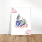 - Watercolour Sleeping Dragon Wall Art - Olga