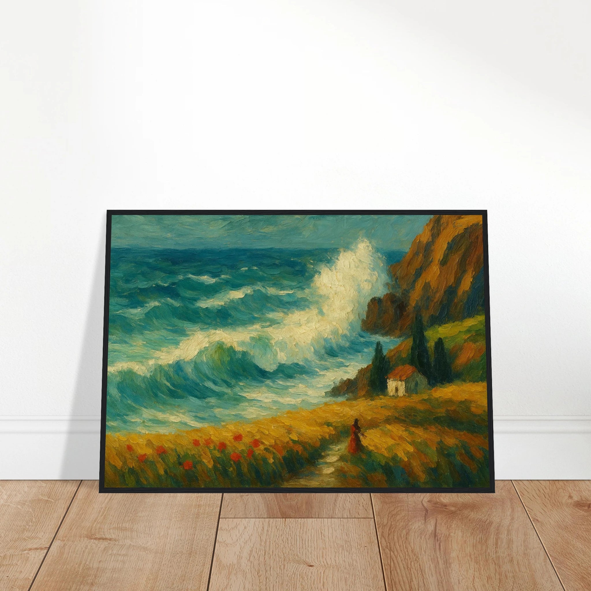 # all-groups - “Wild Coast” | Dramatic Ocean Wave Painting - Play By Print