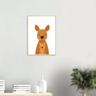 # all-groups - Kangaroo with Joey – Minimalist Australian Animal Art Print | Nursery or Nature-Themed Poster - Play By Print