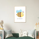 # all-groups - Be Yourself Bee Poster | Positive Quote Wall Art for Kids - Elena