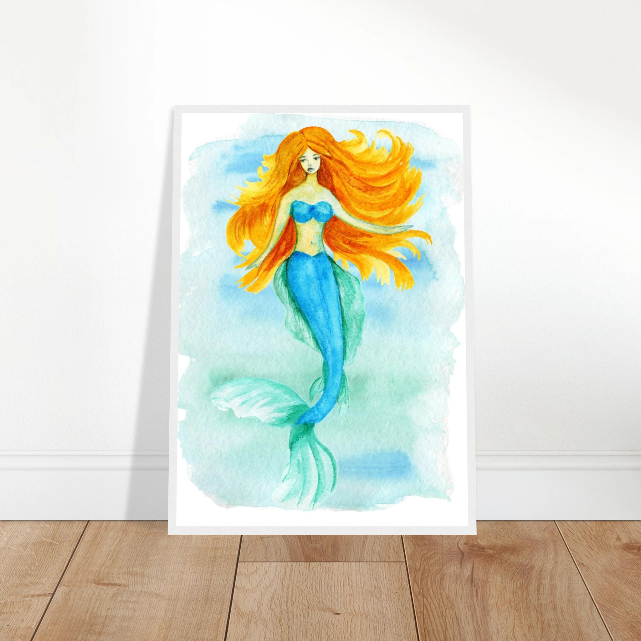 # all-groups - Ocean Beauty – Mermaid Watercolour Art Print 🧜♀️🌊 - Play By Print