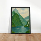 # all-groups - Milford Sound Serenity – New Zealand Fiord Canvas Wall Art - Play By Print