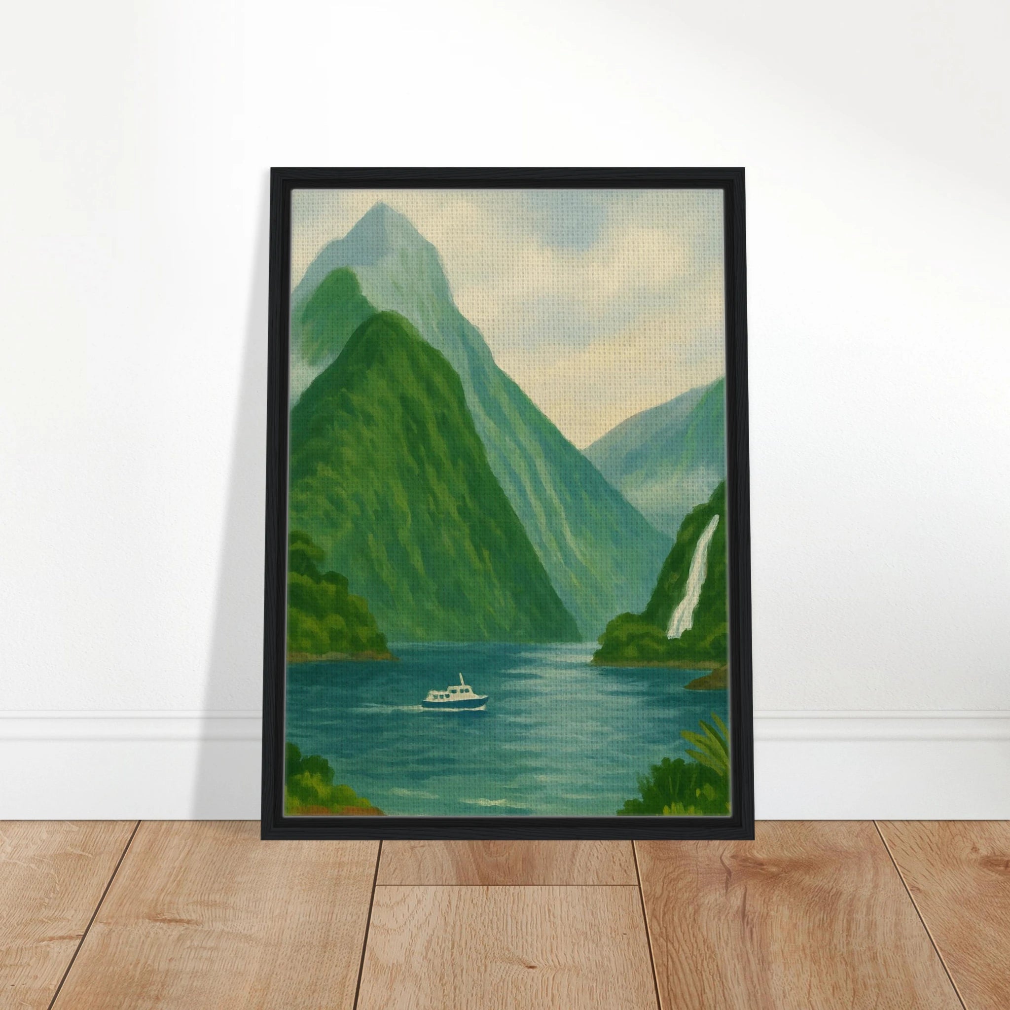 # all-groups - Milford Sound Serenity – New Zealand Fiord Canvas Wall Art - Play By Print