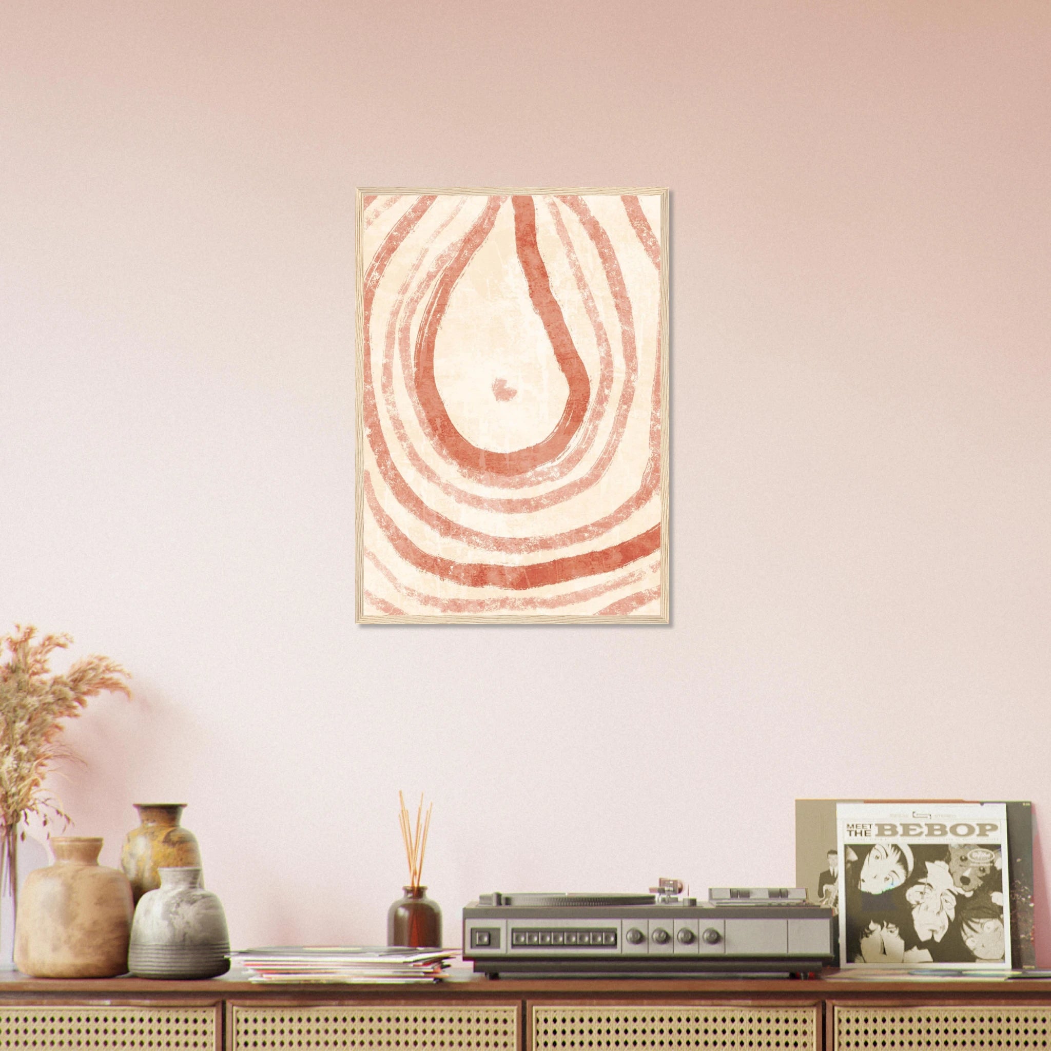 # all-groups - Terracotta Rings – Abstract Organic Form Wall Art Print - Daisy