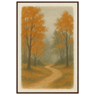 - Whispering Path – Misty Autumn Forest Wall Art Print - Play By Print