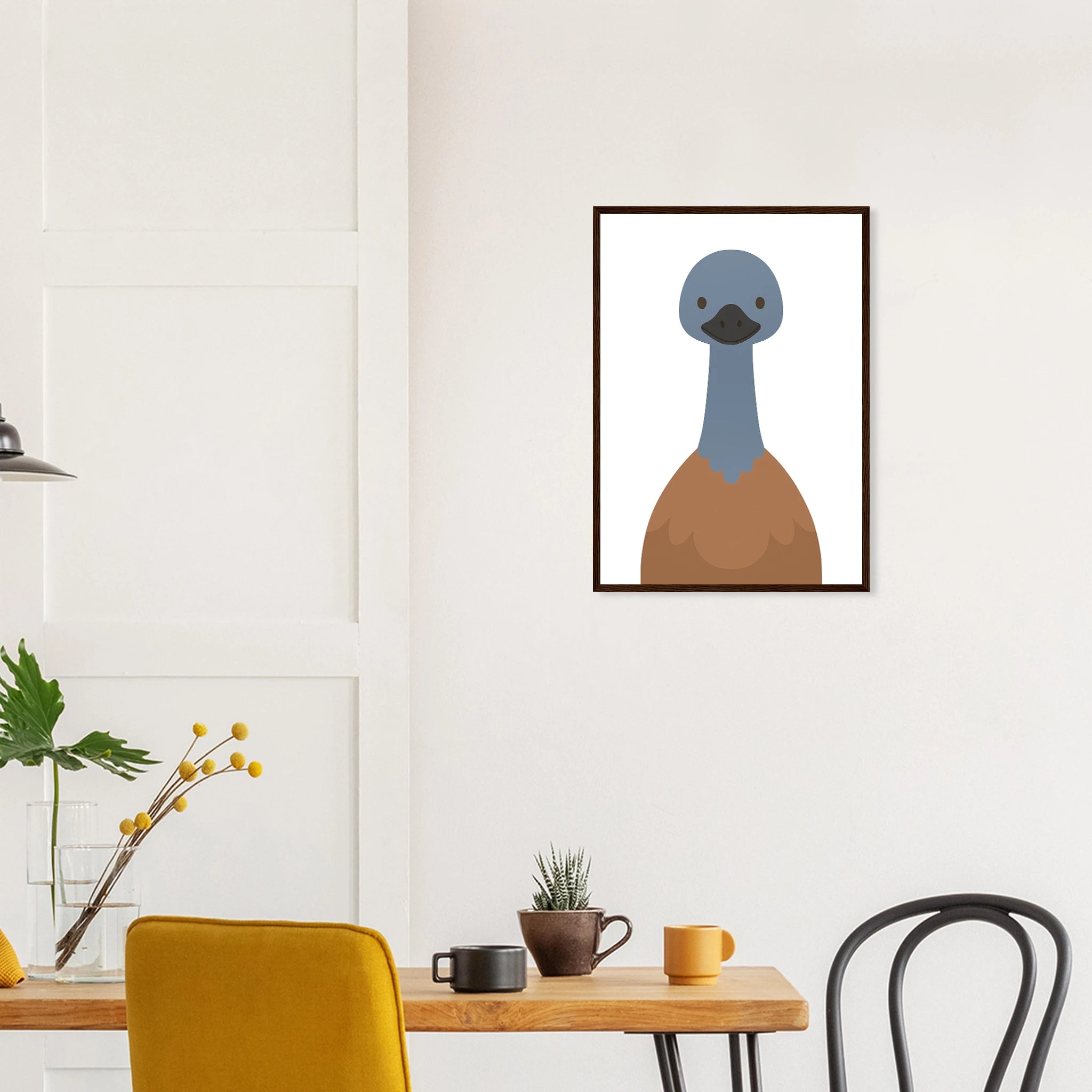 # all-groups - Emu – Minimalist Australian Animal Art Print | Native Bird Poster for Nursery or Classroom - Play By Print