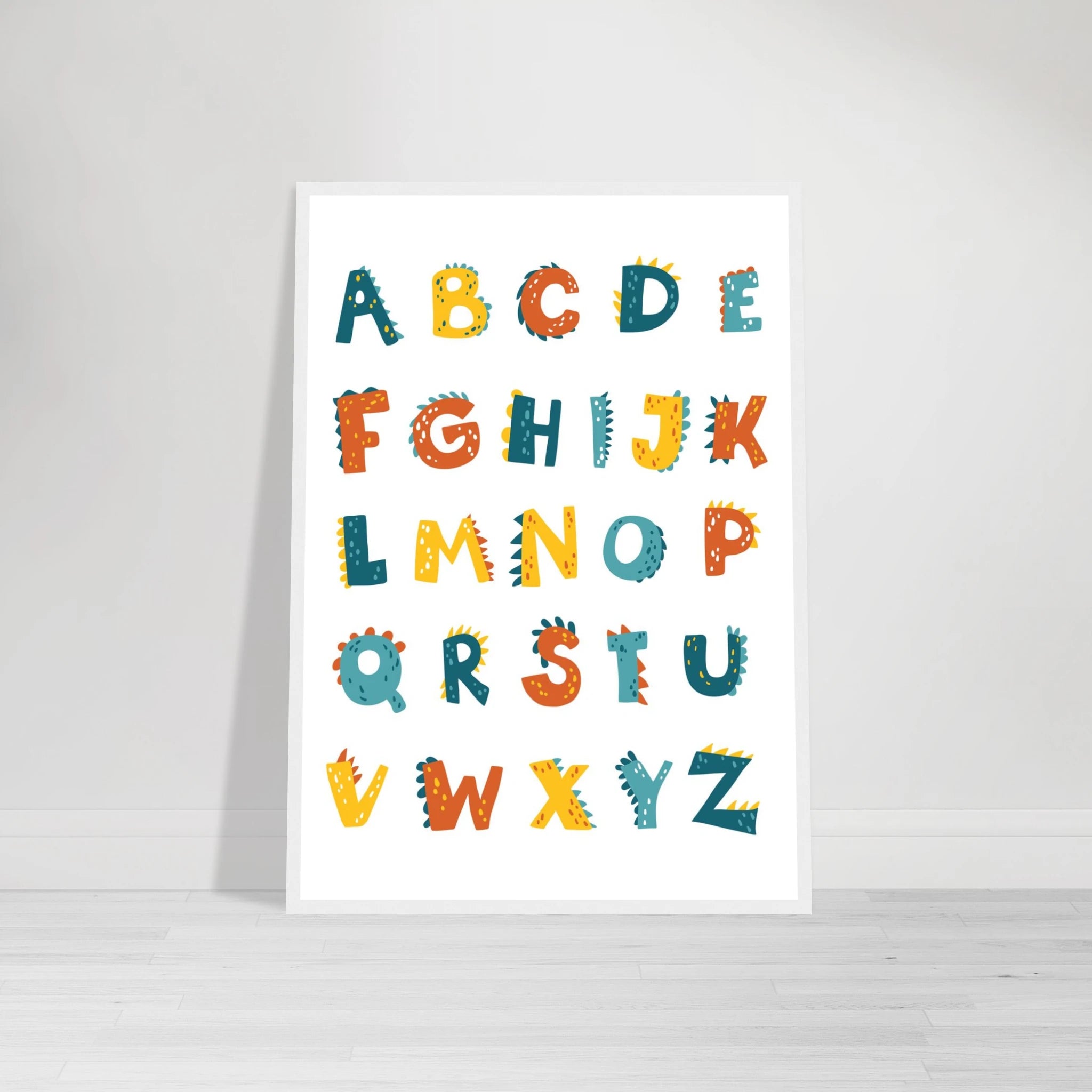 - Dinosaur Alphabet Poster | A–Z Dino-Themed ABC Print for Kids - CDT