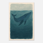 Unframed 40x60 cm 16x24″ - Blue Whale – Gouache-Style Art Print - Play By Print