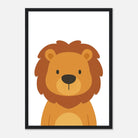 Black frame - Lion Nursery Print – Jungle Animal Art for Kids - Play By Print