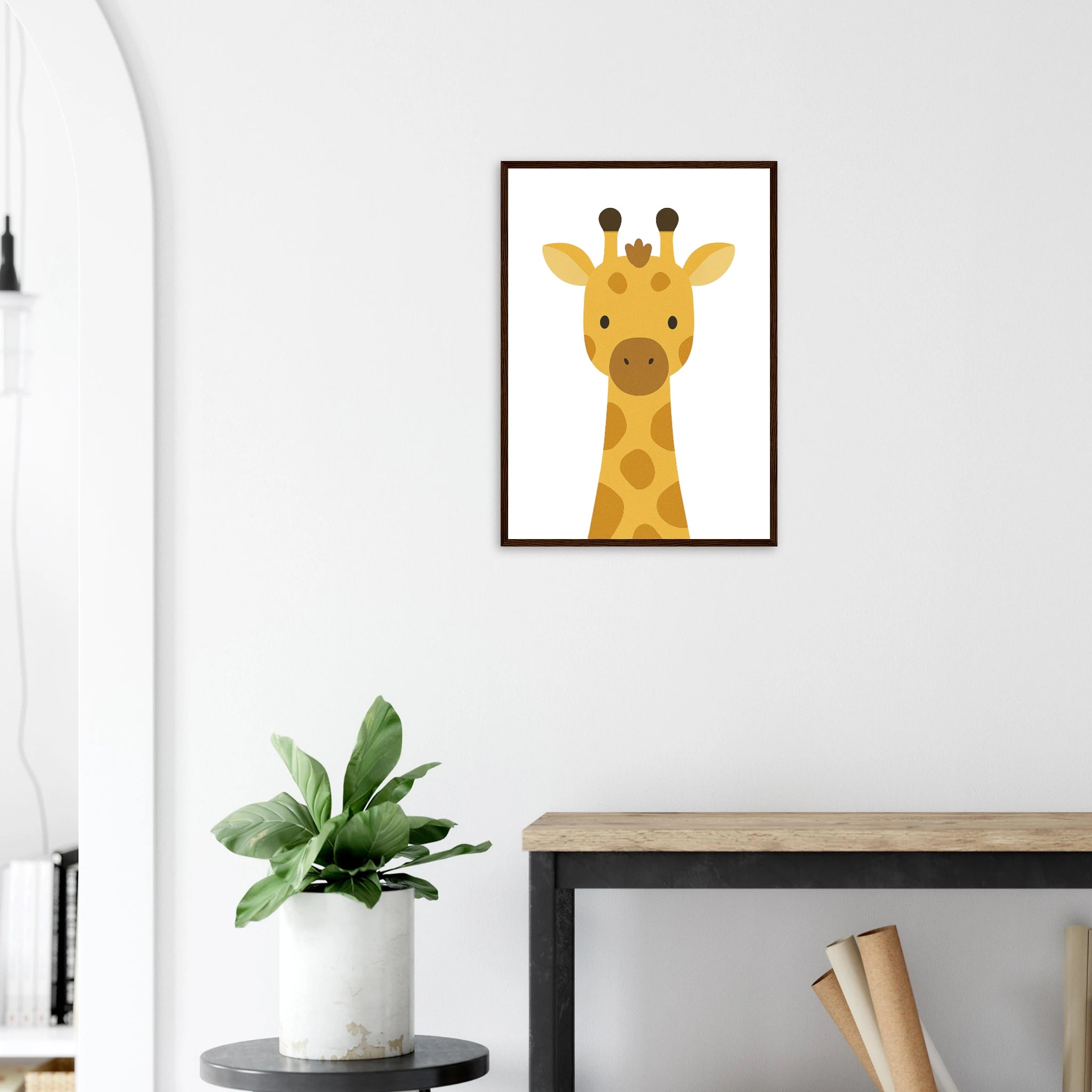 # all-groups - Giraffe – Minimalist Animal Art Print | Safari Nursery or Kids' Room Poster - Play By Print