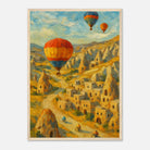 Wood frame A2 (42 x 59.4 cm) - "Drifting Over Cappadocia" Print | Turkish Landscape Wall Art - Play By Print