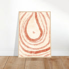 # all-groups - Terracotta Rings – Abstract Organic Form Wall Art Print - Daisy