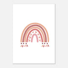 Unframed - Boho Pink Rainbow Wall Art - Jerin