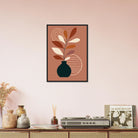 # all-groups - Terracotta Vase & Leaf Modern Abstract Wall Art - Jerin