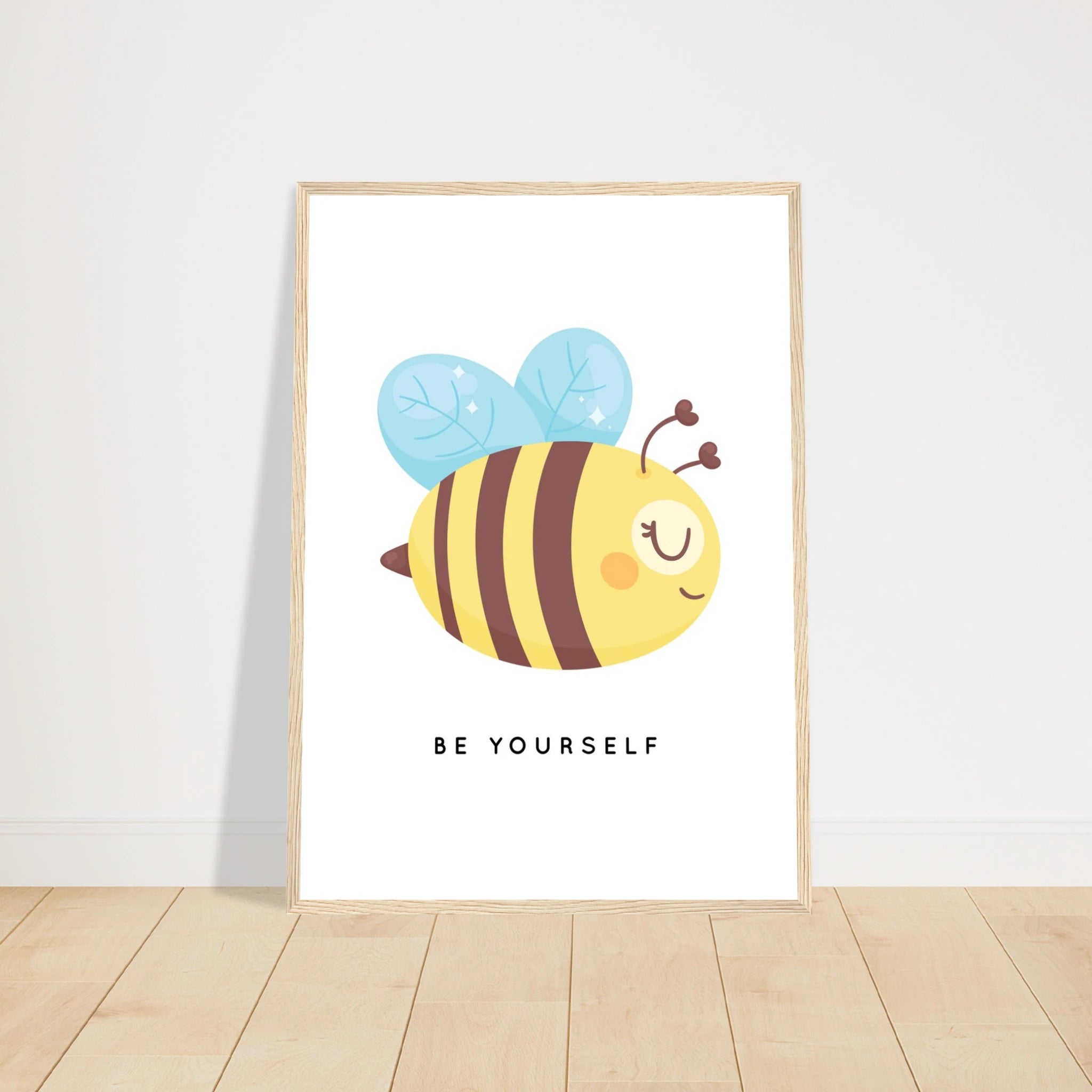 # all-groups - Be Yourself Bee Poster | Positive Quote Wall Art for Kids - Elena
