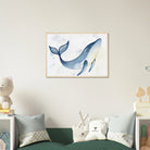 # all-groups - Gentle Whale Nursery Print | Watercolour Ocean Animal Wall Art for Kids - Iris