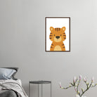 # all-groups - Tiger – Minimalist Jungle Animal Art Print | Safari Nursery or Kids’ Room Poster - Play By Print