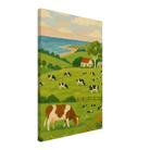 Canvas 40x60 cm 16x24″ - Coastal Dairy Farm – Country Landscape Canvas Wall Art - Play By Print