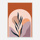 Unframed A2 (42 x 59.4 cm) - Botanic Sunrise Modern Abstract Wall Art - Jerin