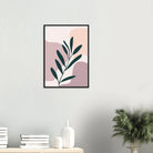 # all-groups - Olive Branch on Blush Modern Abstract Wall Art - Jerin