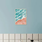 # all-groups - Pastel Shoreline – Ocean Wave and Beach Abstract Wall Art Print - Play By Print