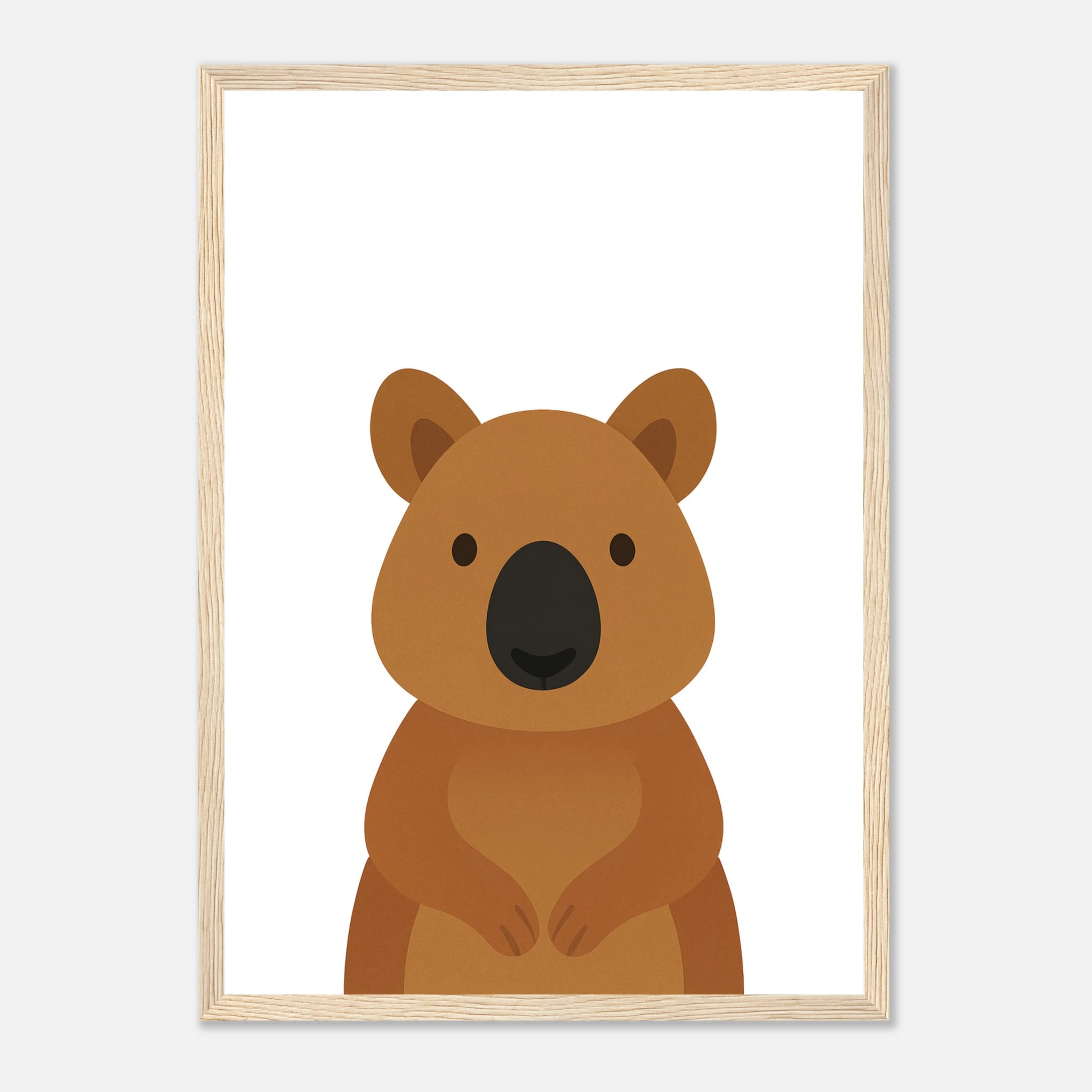 Unframed - Quokka – Minimalist Australian Animal Art Print - Play By Print