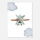 Unframed - Vintage Wooden Propeller Plane Wall Art - Olga