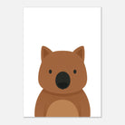 Unframed - Wombat Nursery Print – Cute Australian Animal Wall Art - Play By Print