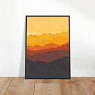 # all-groups - Golden Peaks – Warm Sunset Mountain Landscape Wall Art - Daisy