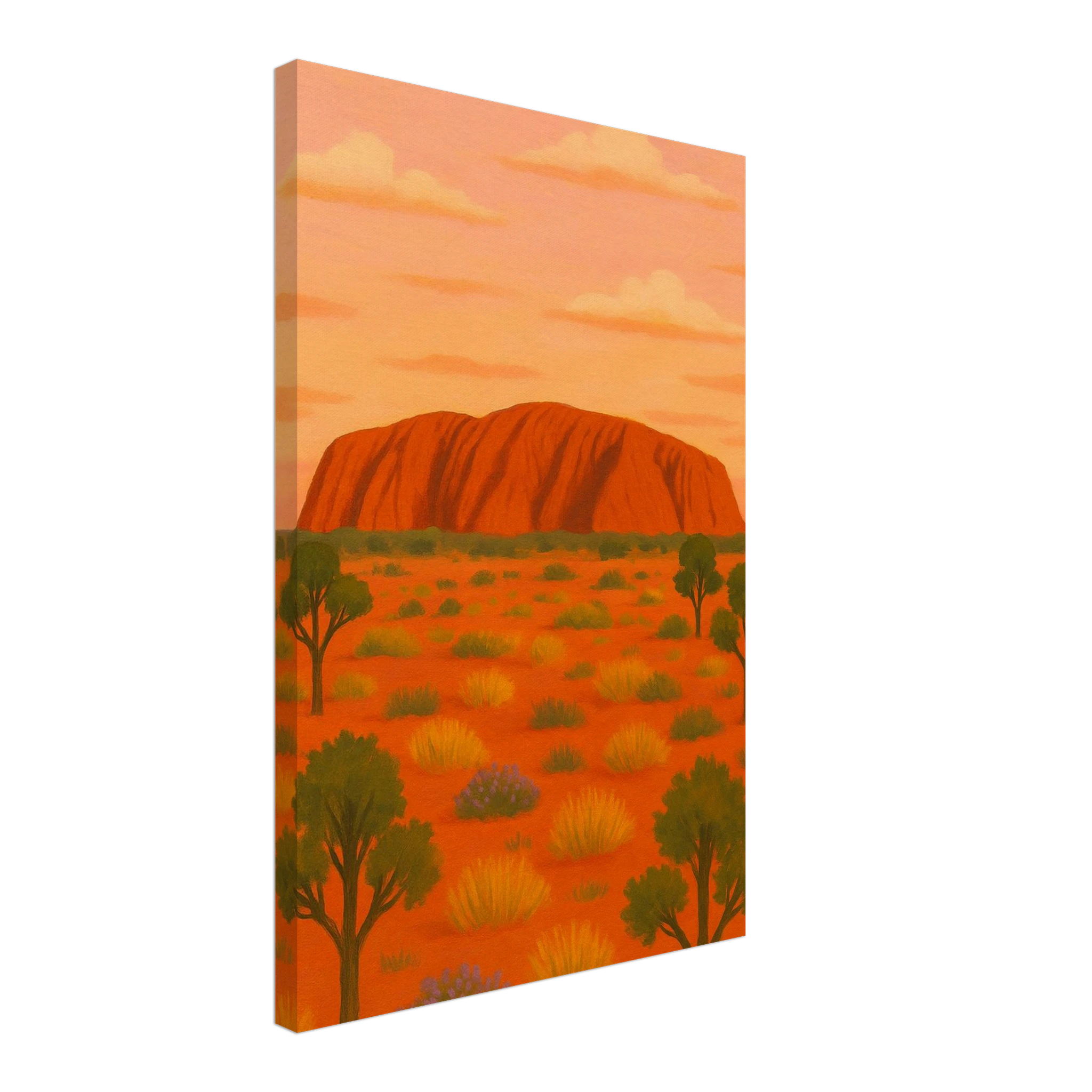 Canvas 40x60 cm 16x24″ - Uluru Dreaming – Australian Outback Canvas Wall Art - Play By Print